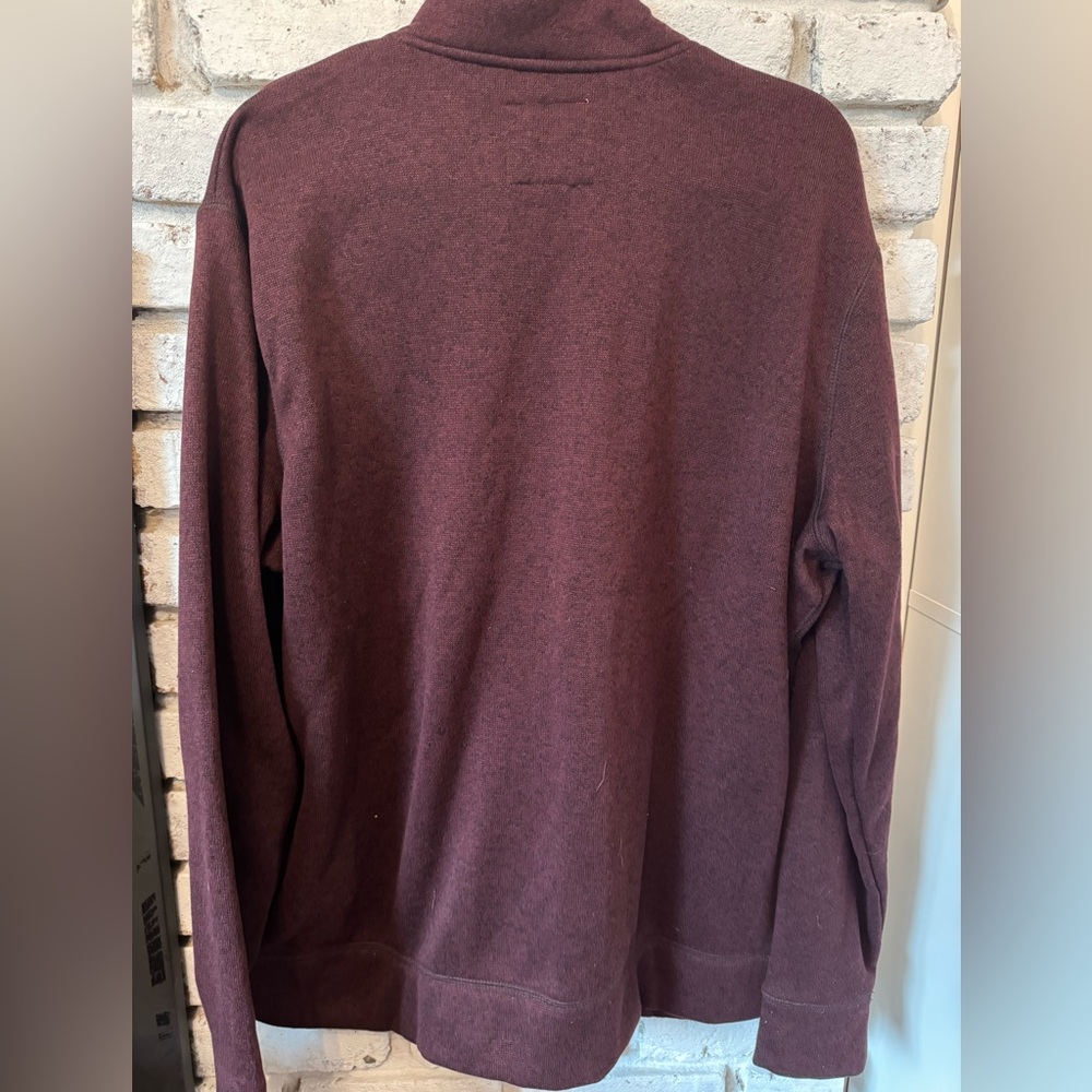 Sonoma Women’s Plum/Maroon Zip-Up Sweater size XXL - Picture 2 of 4